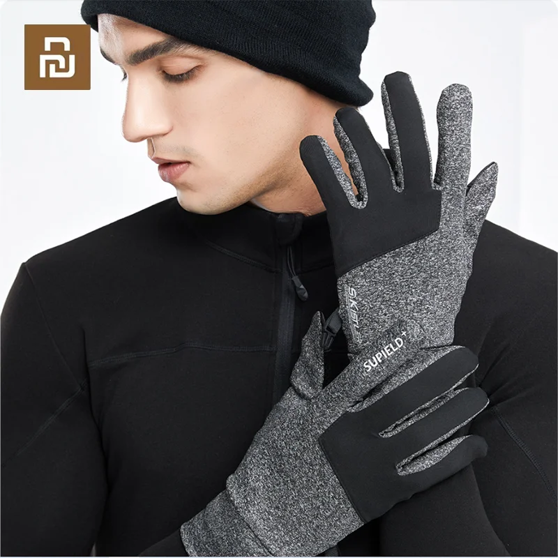 

Водонепроницаемые перчатки Youpin SUPIELD Aerogel для работы на открытом воздухе, ветрозащитные велосипедные перчатки, противоскользящие зимние лыжные перчатки