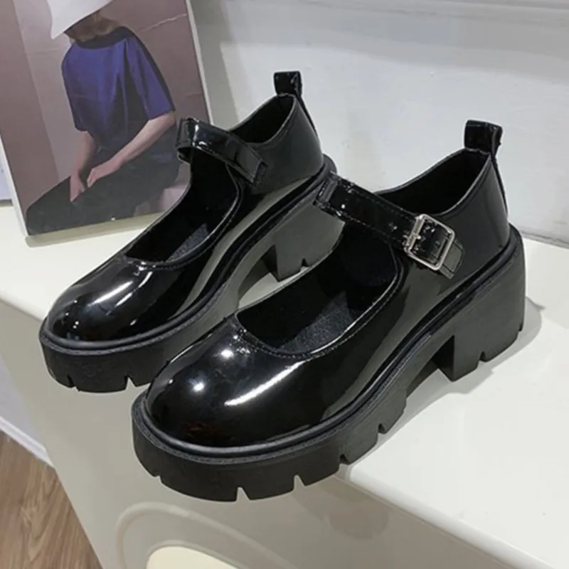 

Туфли женские из искусственной кожи на платформе, японская обувь в стиле "Лолита", Роскошные туфли-лодочки, стиль Харадзюку