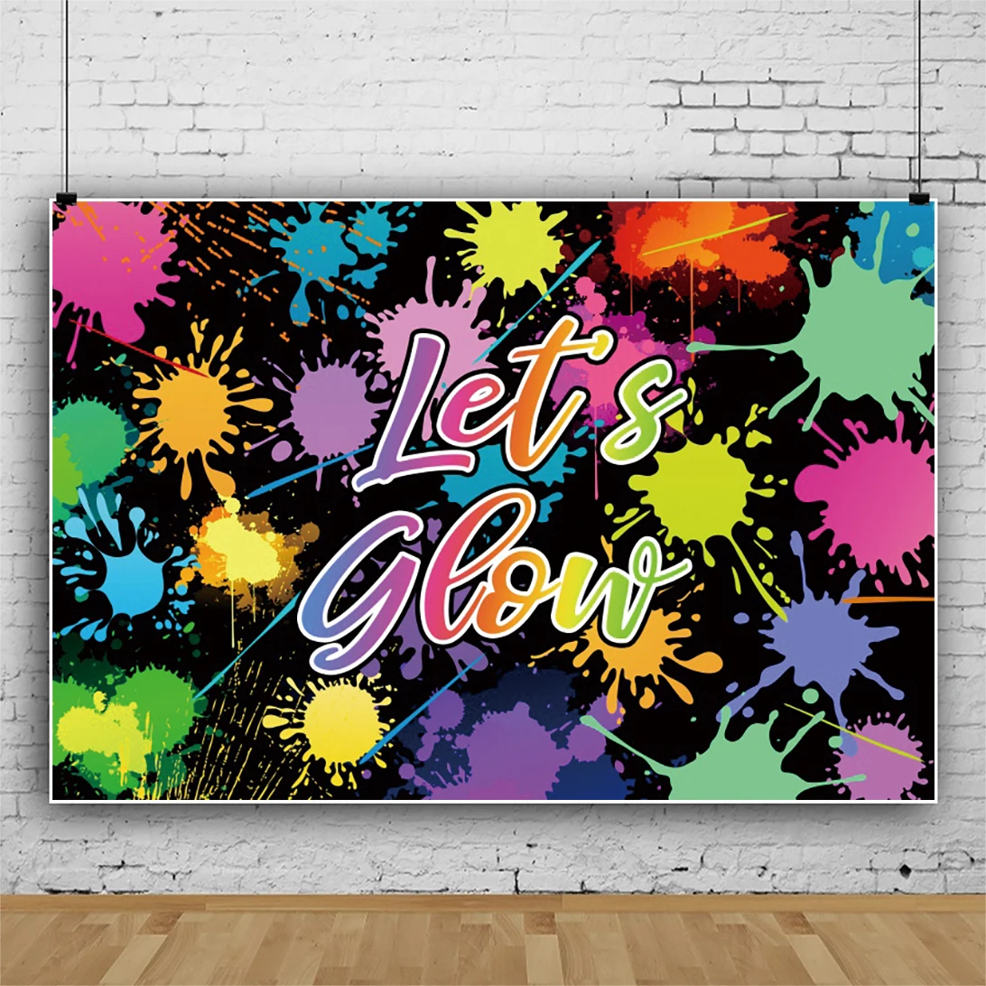 

Красочный фон для фотографий граффити «Давайте свежем», фон для музыки, танцев, карнавала вечерние, Декор для дома, настенный плакат