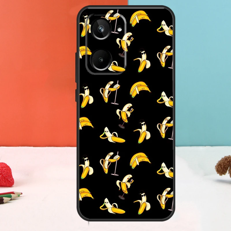 Забавные мультяшные бананы Memes для Realme 10 11 12 Pro Plus GT Neo5 C11 C30 C31 C33 C35 C25s C21Y C51 C55 C53 GT5