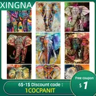 Алмазная 5D Вышивка, полноформатная картина слон, стиль алмазной живописи, вышивка крестиком, украшение для дома