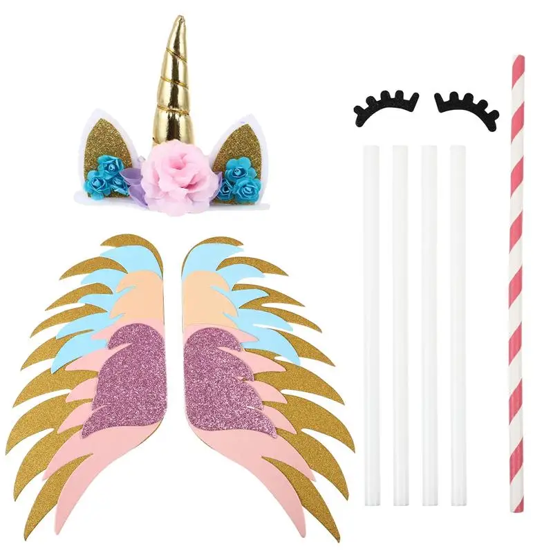 

1 Набор, детские украшения в виде единорога