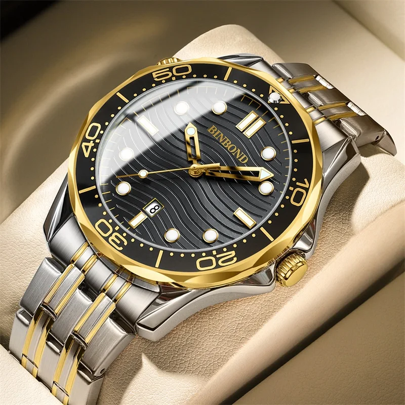 

2023 Men's Watches Top Brand Luxury Men Wrist Watch Stainless Steel Quartz Watch Sports Waterproof Male Clock Relogio Masculino