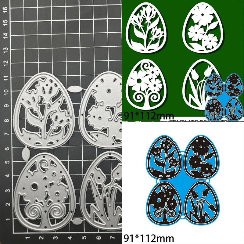 

FLOWER EGG Metal Cutting Dies Stencil Template For DIY Scrapbooking Embossing Paper Cards Album Making Decorative Craft Dies Cut