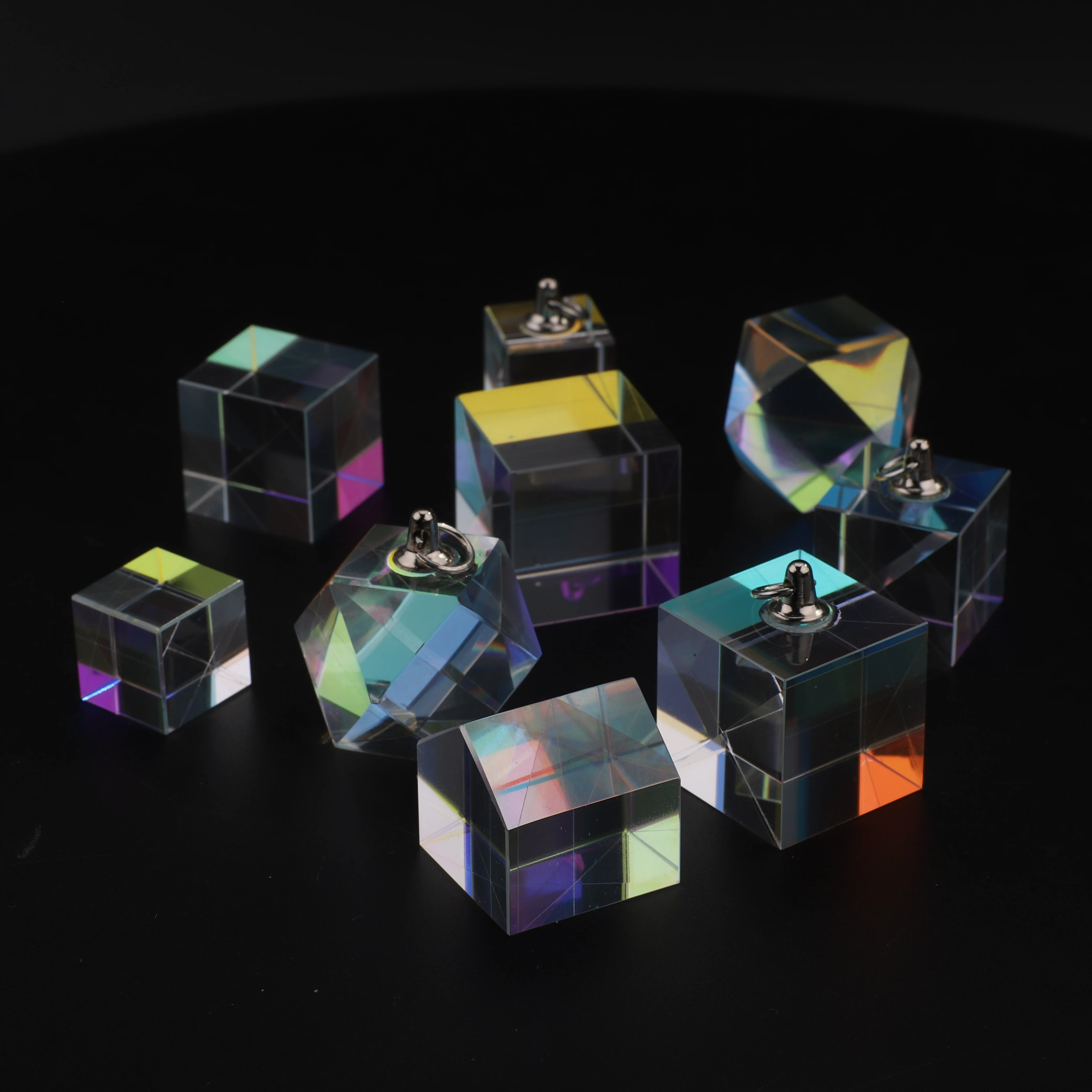 Оптическое стекло X-cube Дихроический куб-призма RGB Лазерное граненое Кристалл