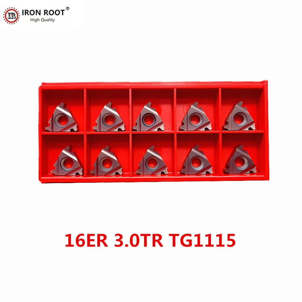 

IRON ROOT 16ER 2.0TR,16IR 3.0TR,16ER 2.0TR,16ER 3.0TR, TG1115 CNC Metal Lathe Turning Threaded Carbide Inserts SER SEL SNR SNL