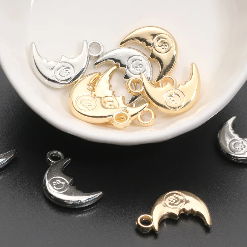 Лунные подвески 13x20мм 50шт акриловые бусины для ювелирных изделий изготовляющих