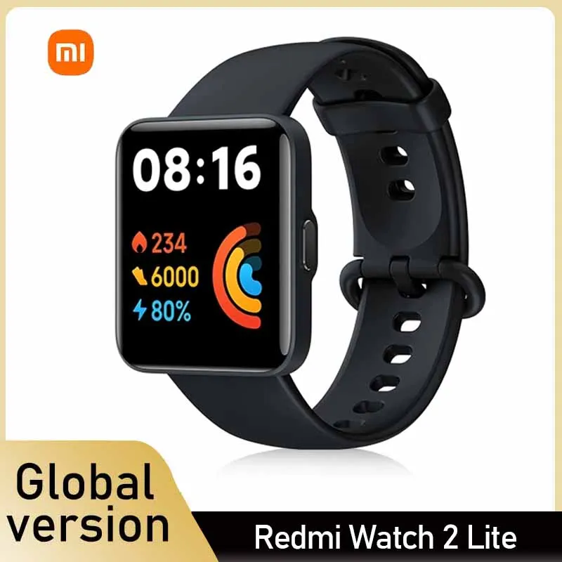 Умные часы Xiaomi Redmi Watch 2 lite Bluetooth GPS Смарт-часы спортивный браслет Mi Band 1 55 дюйма HD -