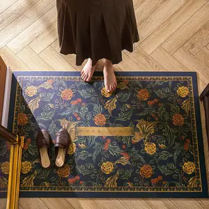 american retro rural leather home doormat carpet home floor entrance mats carpet living room bedroom bathroom non slip door mats free global shipping