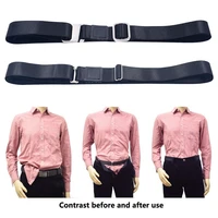 men women shirt stay non slip bandage adjustable wrinkle proof holder fixing straps locking tucked waist belt formal office