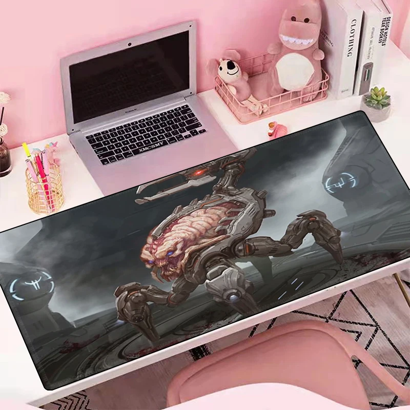 

DOOM Computer Mouse Pad Gaming Gamer Cabinet Games Mousepad Anime Office Accessories Desk Mat Keyboard Mats Pc Extended Xxl Cute