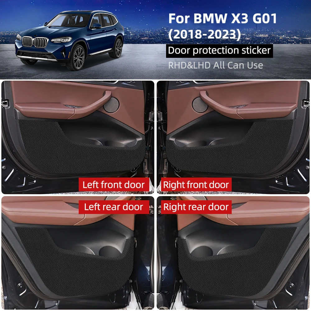 

Наклейка на дверь автомобиля для BMW X3 G01 2018 2019 2020 2021 2022 2023, аксессуары, декоративные защитные накладки от грязи