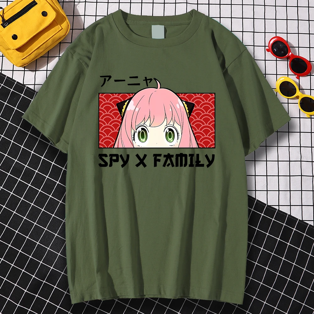 

Anya Forger Eyes - Spy X Family Art Print Men T Shirt Street Summer Tshirt Simple Casual Short Sleeve Breathable Cool T-Shirt