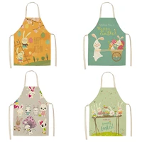 easter printed cartoon small animal cotton apron cute apron linen apron baking mats apron for men sleeveless apron custom apron