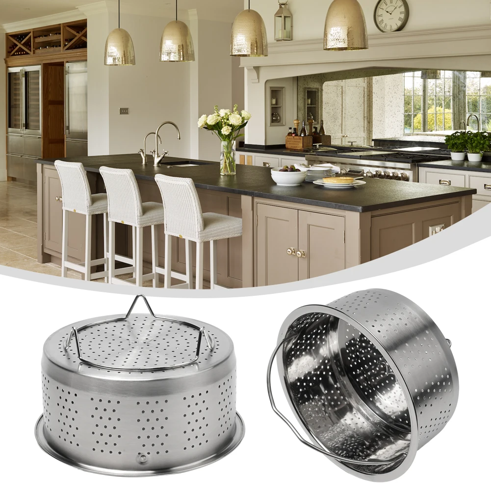 

Stainless Steel Steamer Rack Insert Stock Pot With Handle Steaming Tray Rice Pressure Cooker Basket Steamer Kitchen Cooking Tool