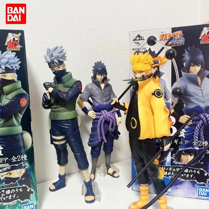 Фигурка героя мультфильма Banpresto Ichiban Kuji Naruto: Shippuden Uchiha Sasuke Hatake Kakashi Namikaze Minato, модель аниме, 100% оригинал