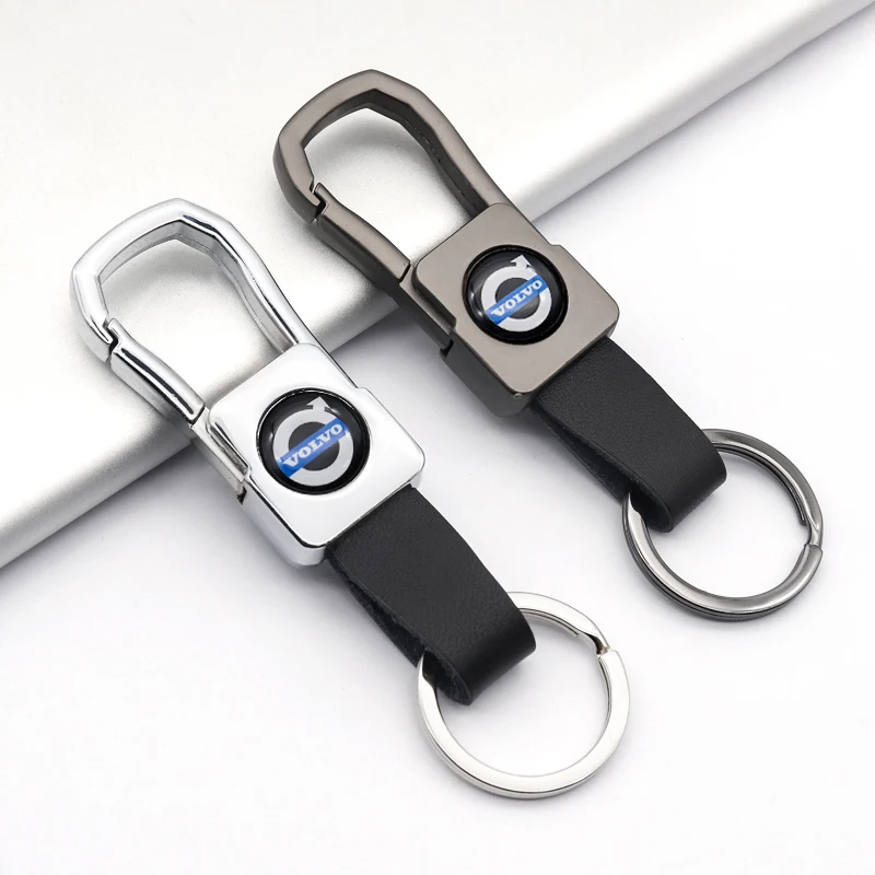 Автомобильный брелок металлический Кожаный логотип Модный кулон деловой для