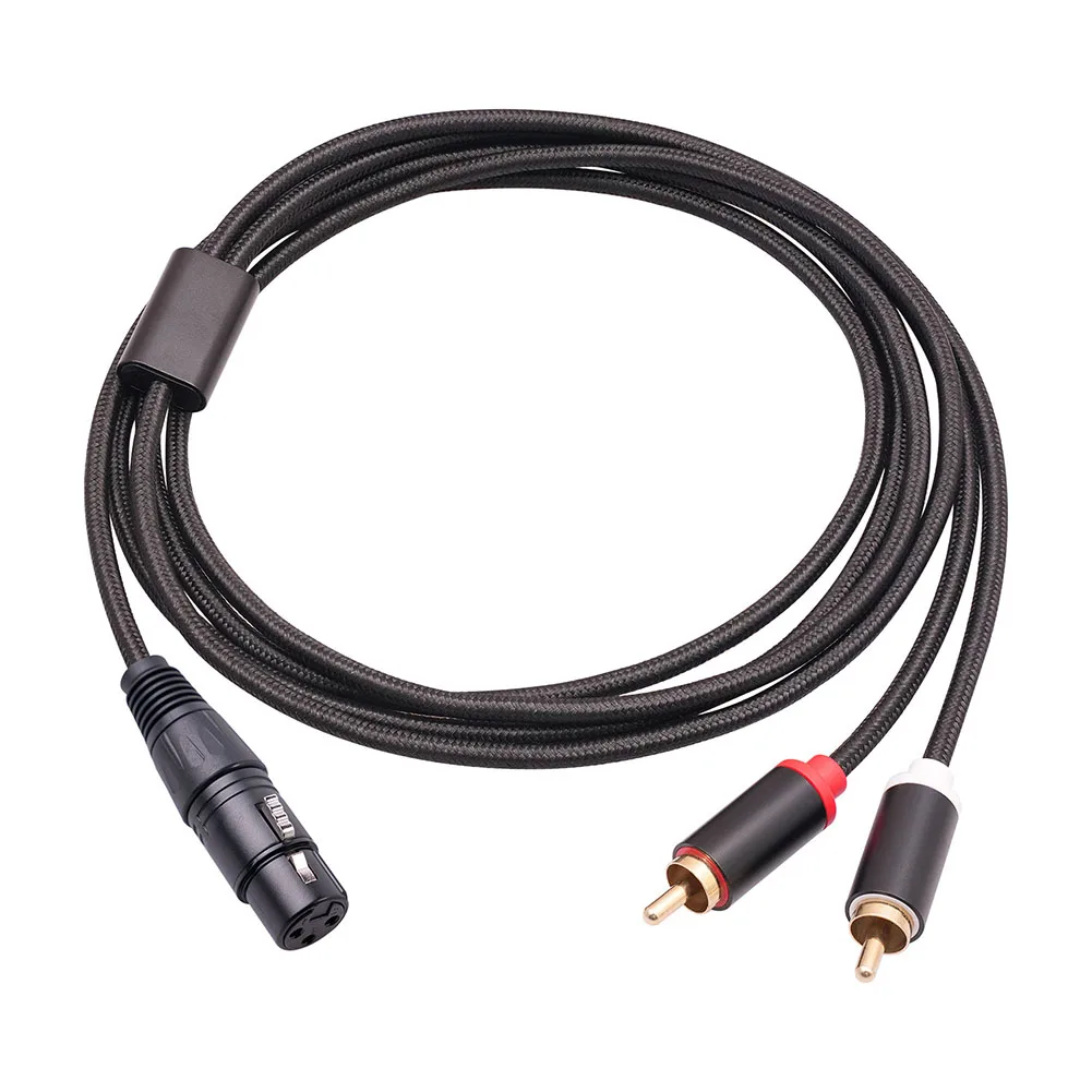 

1m 2m 3 Audio RCA Y-Splitter Cable Male To 2 XLR 3 Pin Male Female Amplifiers Microphones Tape Recorders Amplifiers Mixing Plug