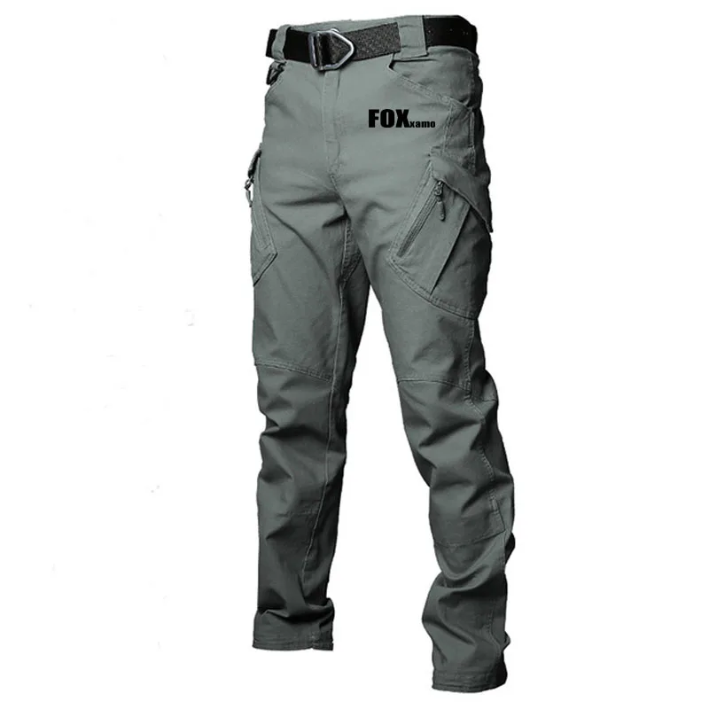 New Autumn Casual Pants Fishing Pants Men Military Tactical Joggers Cargo Cycling Multi-Pocket Fashions Black Army Trousers enlarge