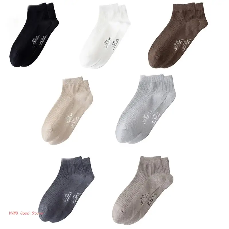 

Solid Color Men Sock Spring Autumn Casual Basic Stocking Vertical Stripes Breathable Comfortable Casual Sports Socking