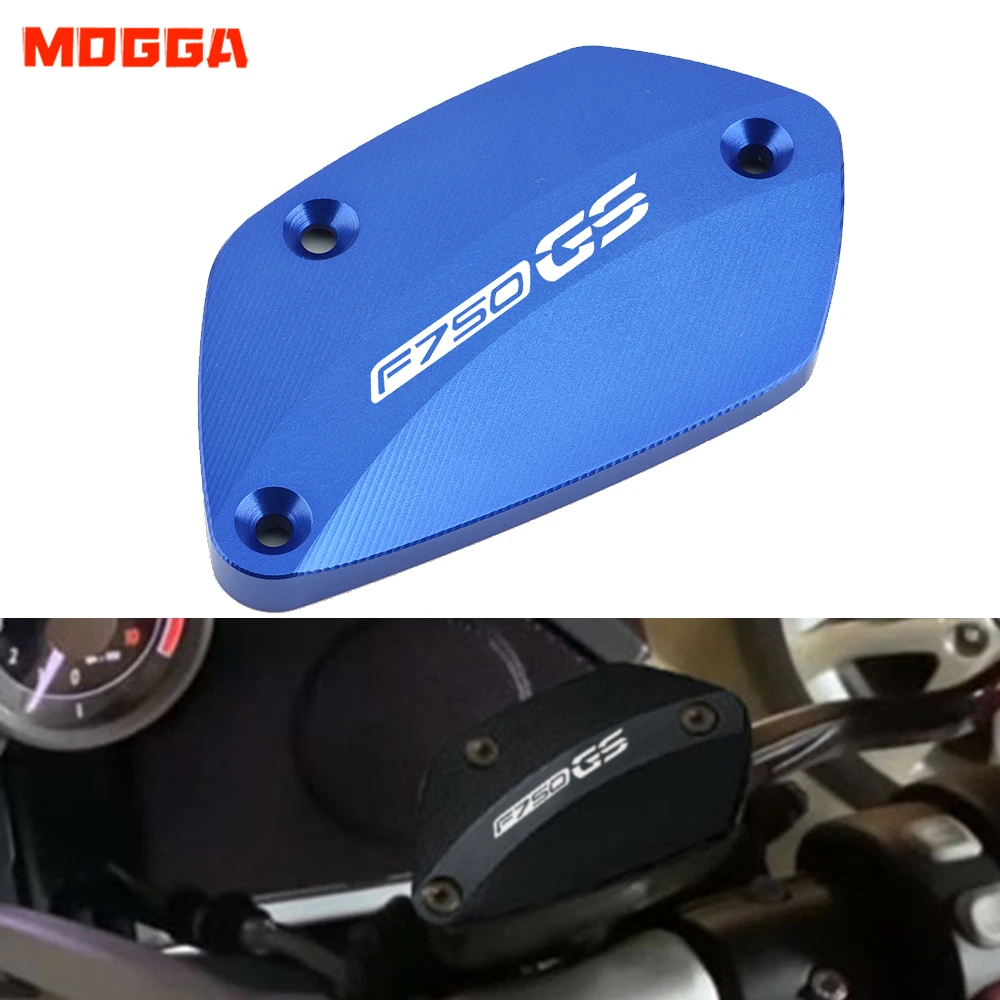 

For BMW F750GS 2018-2022 High quality New Motorcycle CNC Aluminum front brake fluid reservoir cap cover With Logo "F750GS"