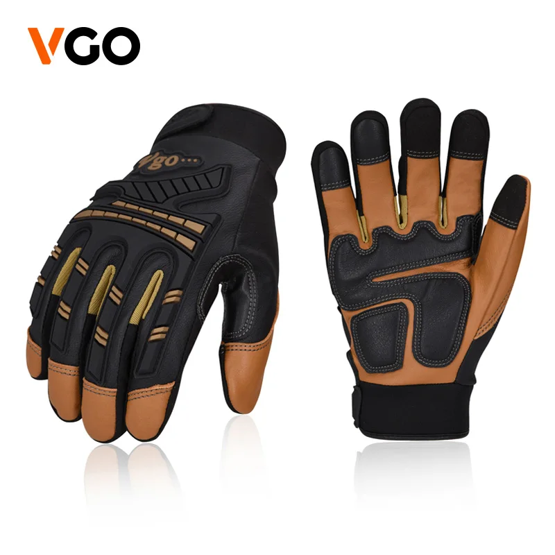 Warm motorcycle gloves men's leather touch screen thickened cold-resistant anti-collision wear-resistant waterproof windproof