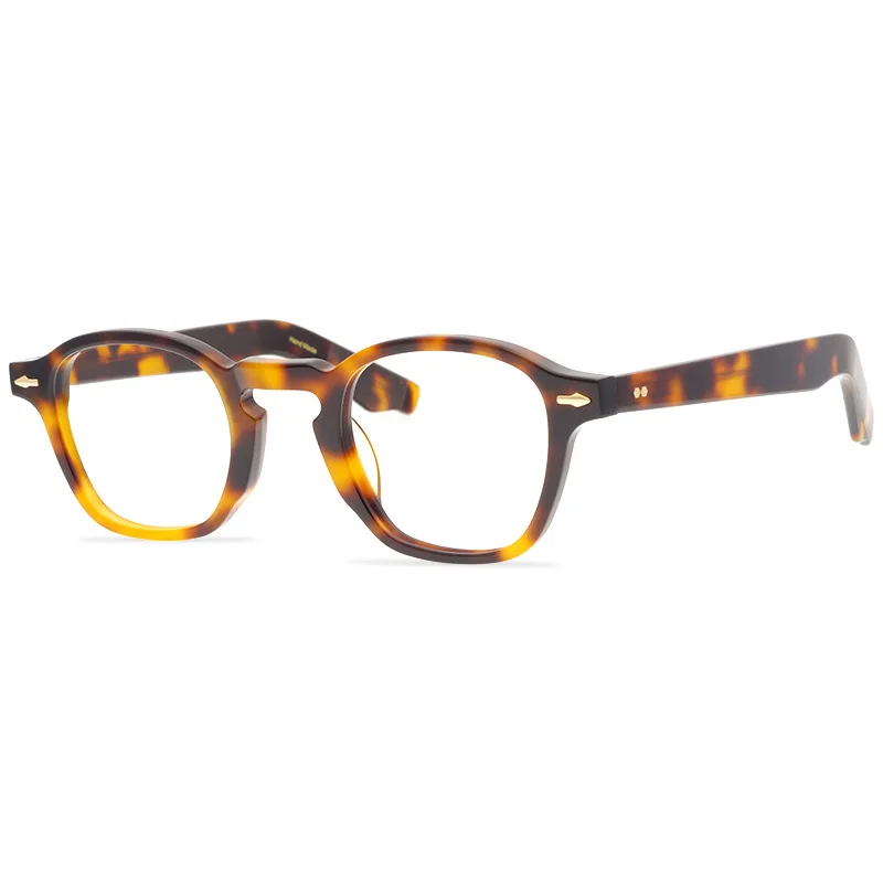 

JMM Classical Retro Eyeglasses Frames Oval Tortoise Men Fashion Sunglasses Acetate Myopia Optical Polarized Fake Glasses