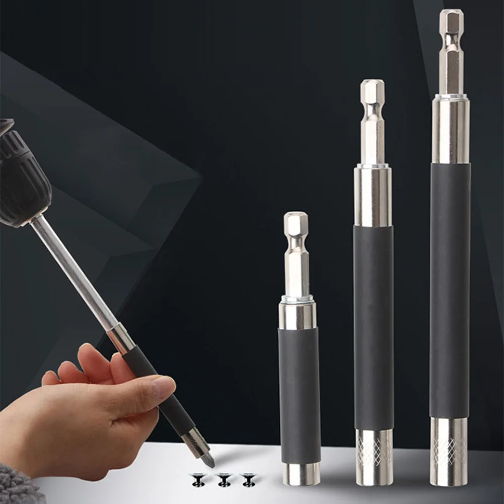 

80/120/140mm 1/4 inch Screwdriver Batch Head Extension Rod Hex Shank Quick Release Magnetic Bit Holder Drive Guide Drill Bit