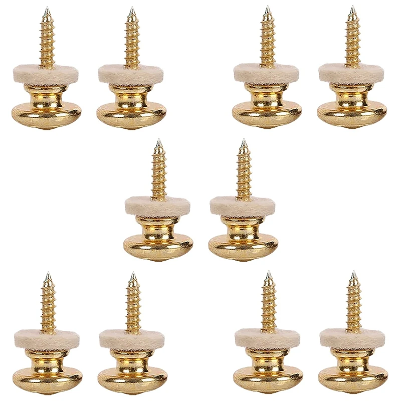 

12 шт. замок из шерсти и меди для гитарного ремня, фиксирующие колышки, булавки в форме гриба, Концевая кнопка для классической электрической ...