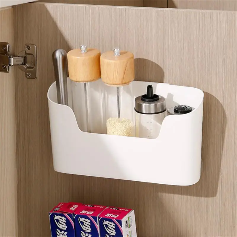 

Saving Space Storage Basket Punch-free Installation Hanging Organizer Wall-mounted Storage Box For Storage Pens Pencil Wholesale