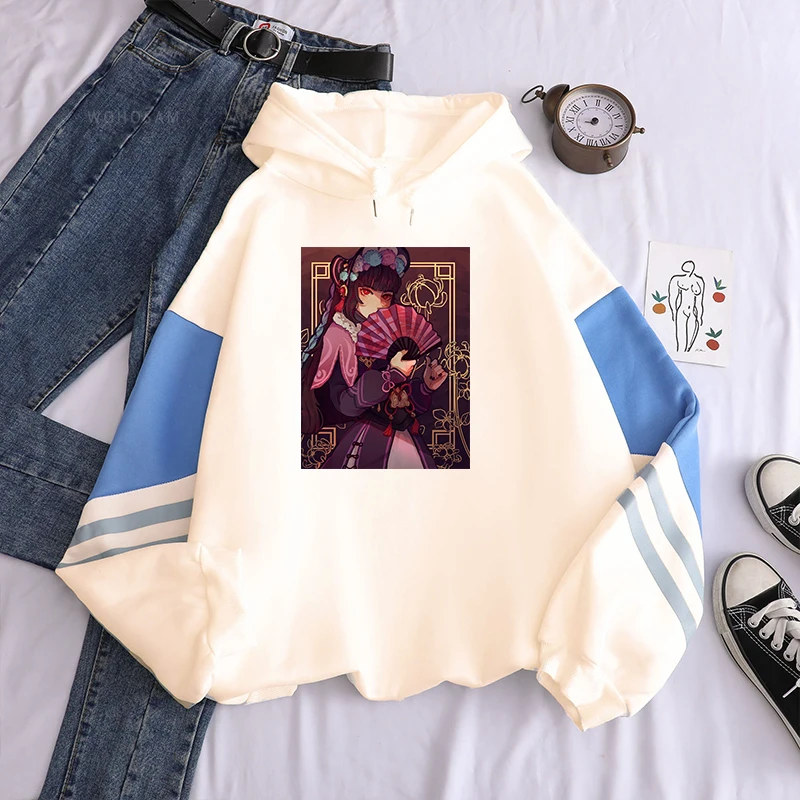 Модная Толстовка с принтом героев китайской игры Genshin Impact худи забавным