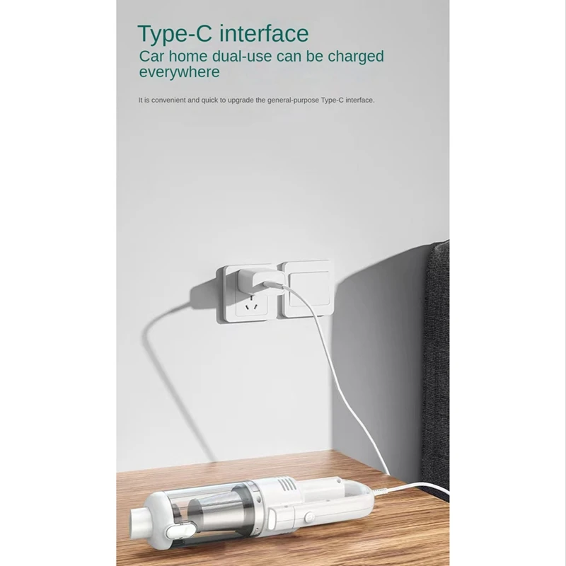 Беспроводной автомобильный пылесос 19000 Па