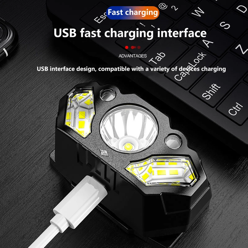 High Power Rechargeable Led Flashlight Outdoor Camping Supplies Portable Headlamp 18650 Night Fishing Hiking Hunting Spotlight enlarge