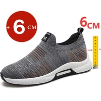 men sneakers heightening shoes elevator shoes height increase shoes insoles 6cm man daily life height increasing shoes