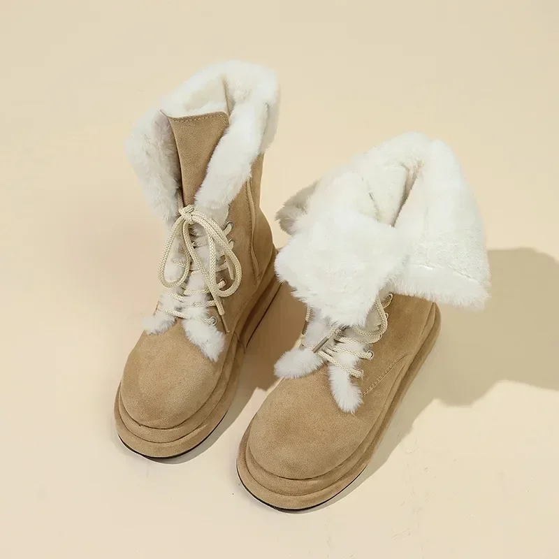 Женские ботильоны с плюшевой подкладкой размер 4 - 10 цвет в ассортименте