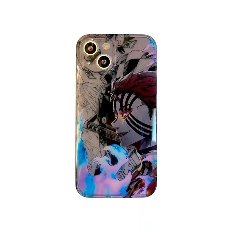 

Shock Proof Cover Iphon 13 Pro Max IMD Soft Cartoon Case Demon Slayer For IPhone 11 ProMax Iphon13 12Pro 12 Full Coverage