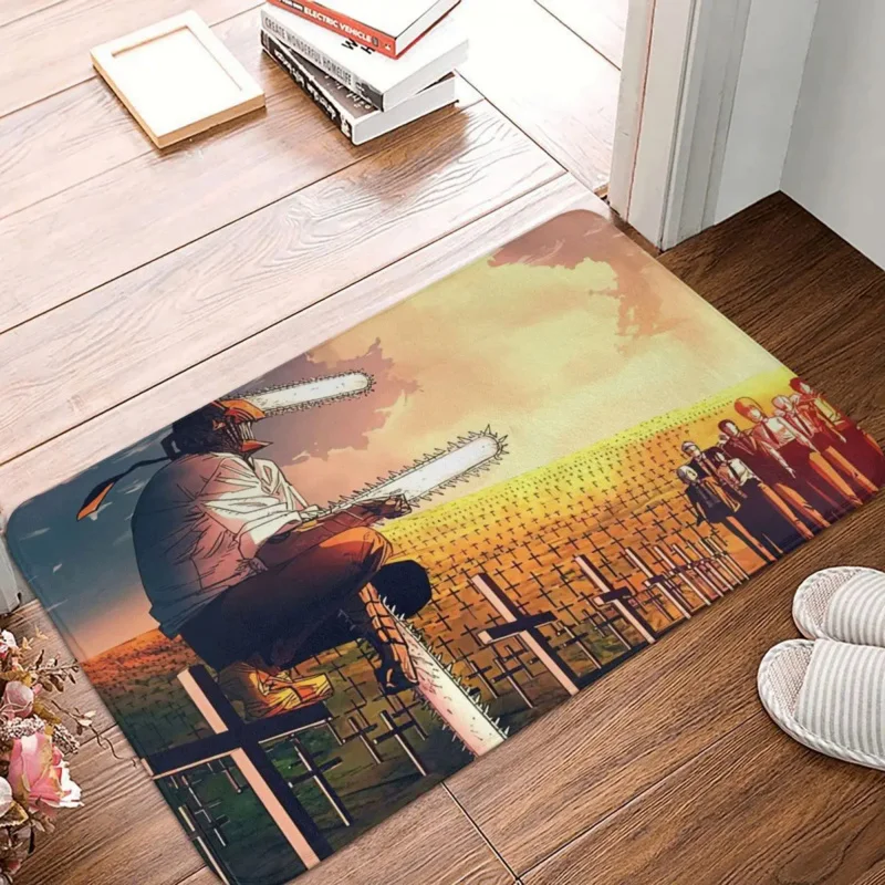 

Противоскользящий Придверный коврик для гостиной, матовая бензопила, мужской коврик для балкона, домашний декор