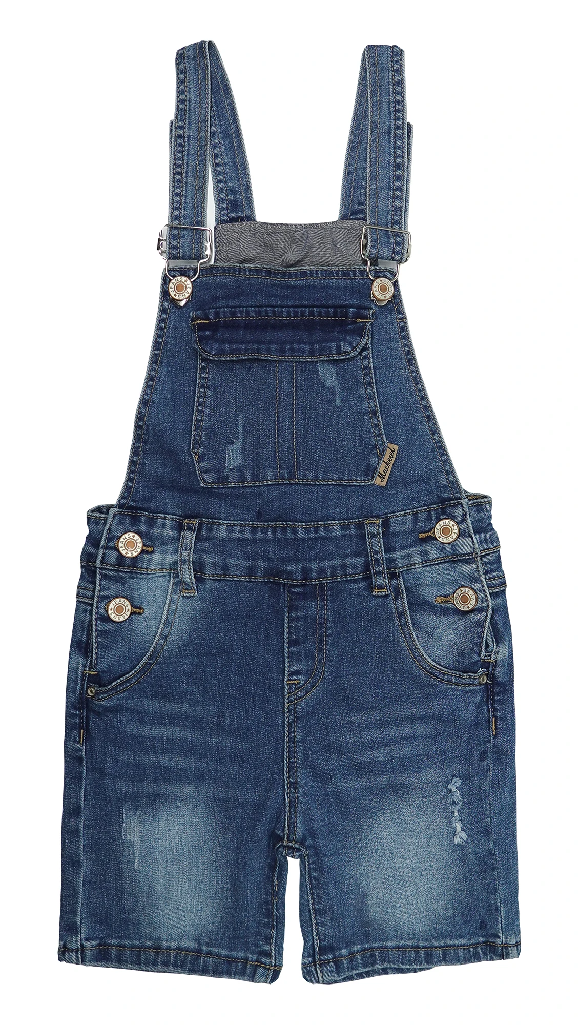 

KIDSCOOL SPACE Girls Shorts,Little Girls Stretchy Denim Ripped Summer Shortalls