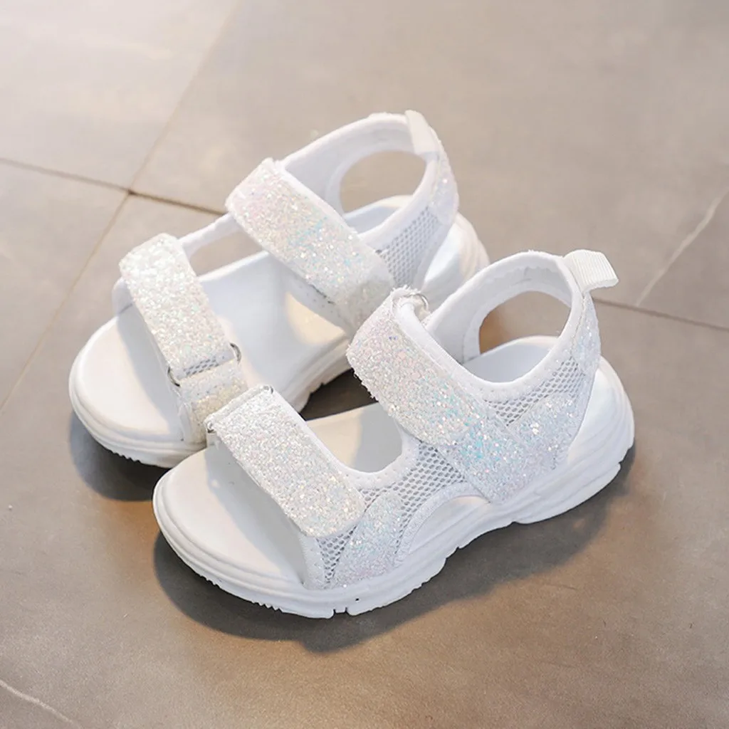 

Sandals Children Baby Girls Boys Mesh Sequins Thick Bottom Summer Sport Sandals Sneakers Children Sandals Girls Size21-30