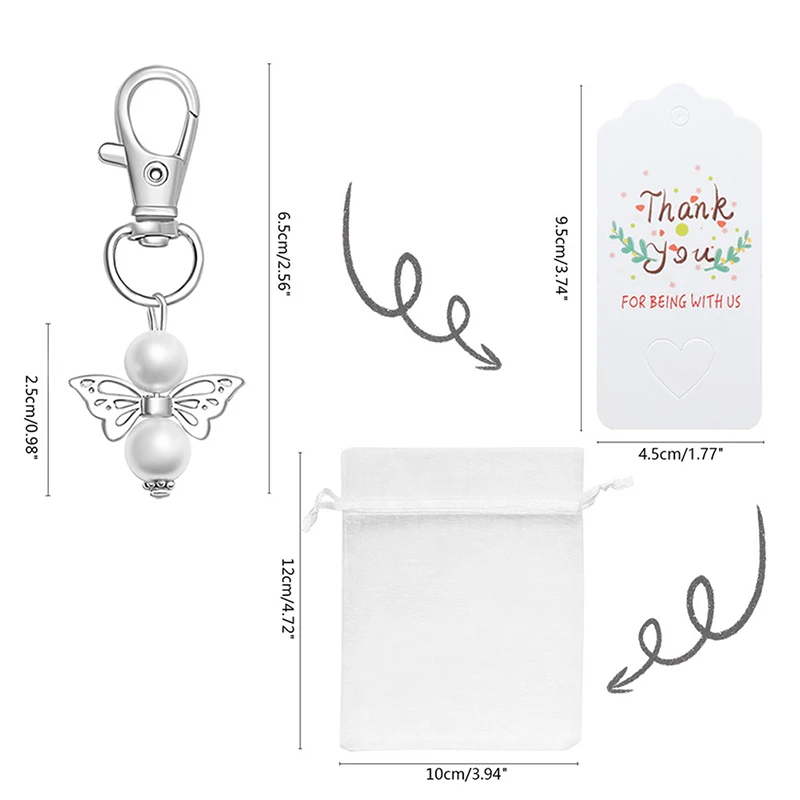 20 шт. брелок с ангелом-хранителем красочный сувенир для крещения ребенка свадьба