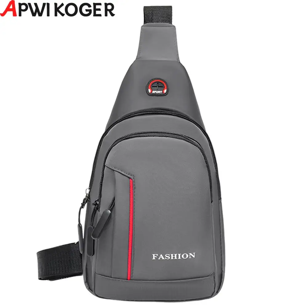 

Men's Chest Bags Casual Waist Bags Small Short Trip Travel Carry Bags Men's Waterproof Shoulder Crossbody Bags Nylon Handbags