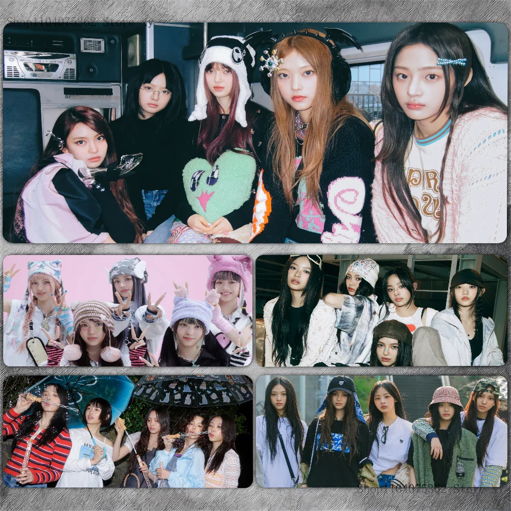 K-Kpop Girl Group Коврик для мыши Большой настольный коврик клавиатуры Игровой N-NewJeans
