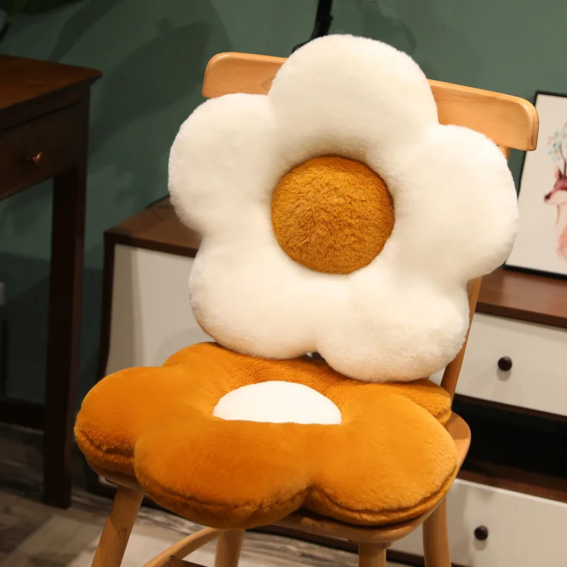 

Sun Flower Cushion Floor Ins Chair Dormitory Student Office Chair Cushion Sedentary Fart Cushion Thickened Flower Futon