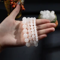 681012mm natural stone beads gem white jad e round loose beads handmade necklace bracelets for diy jewelry making 15 strand