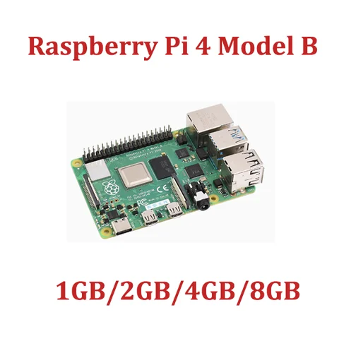 Raspberry Pi 4 Model B 1 ГБ/2 ГБ/4 ГБ/8 ГБ ОЗУ 64-битный четырехъядерный процессор 1,5 ГГц Поддержка WIFI Bluetooth 5,0 Макетная плата