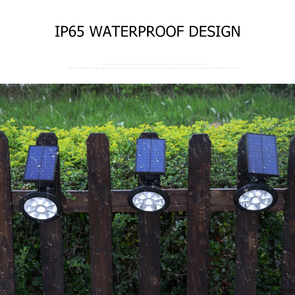 

Waterproof LED Solar Spotlight Yard Path Lawn Garden Outdoor Lighting Wall Lamp for Household Outdoor Courtyard Ornament