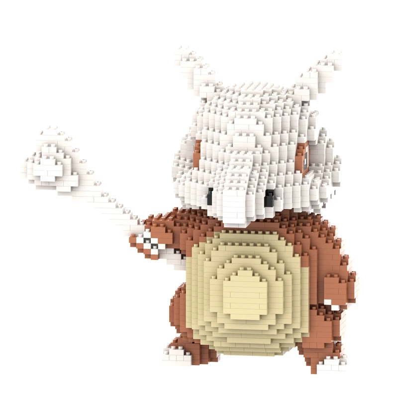 Фото Строительные блоки серии Pokemon Lucario Marowak Cubone Piakchu Gyarados Piplup Charizard, модель в сборе, мини-кирпичная фигурка, игрушки №3