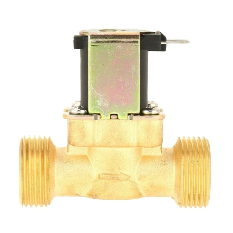 

1/2inch Brass Electric Solenoid DC12V 24V AC220V Water Air Inlet Flow for Solar Water Heaters