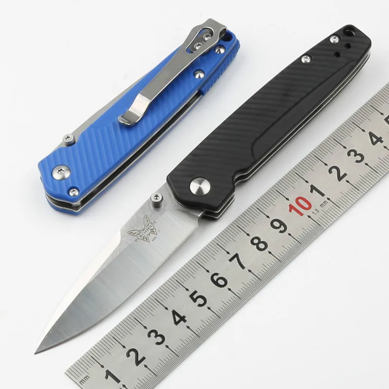 

Складной нож Benchmade M390, стальной Многофункциональный резец высокой твердости с пластиковой ручкой для мытья камня, кемпинга, выживания в дик...