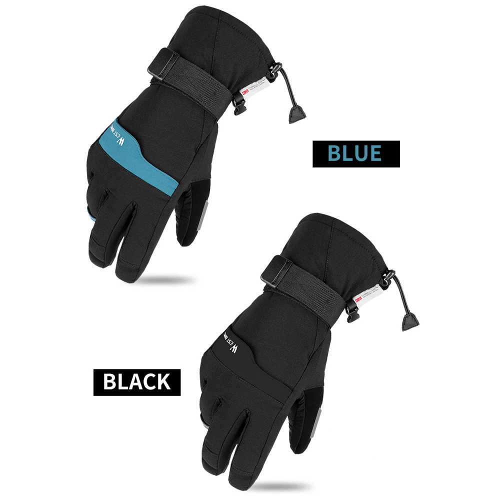 

Новинка WEST BIKING плотные перчатки лыжные велосипедные спортивные перчатки водонепроницаемые теплые зимние перчатки для сенсорного экрана в...